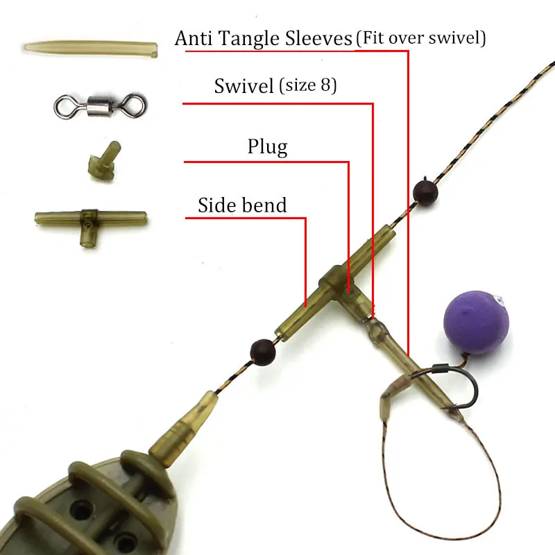 Carp Fishing Accessories Anti Tangle Sleeves Helicopter Carp Rig