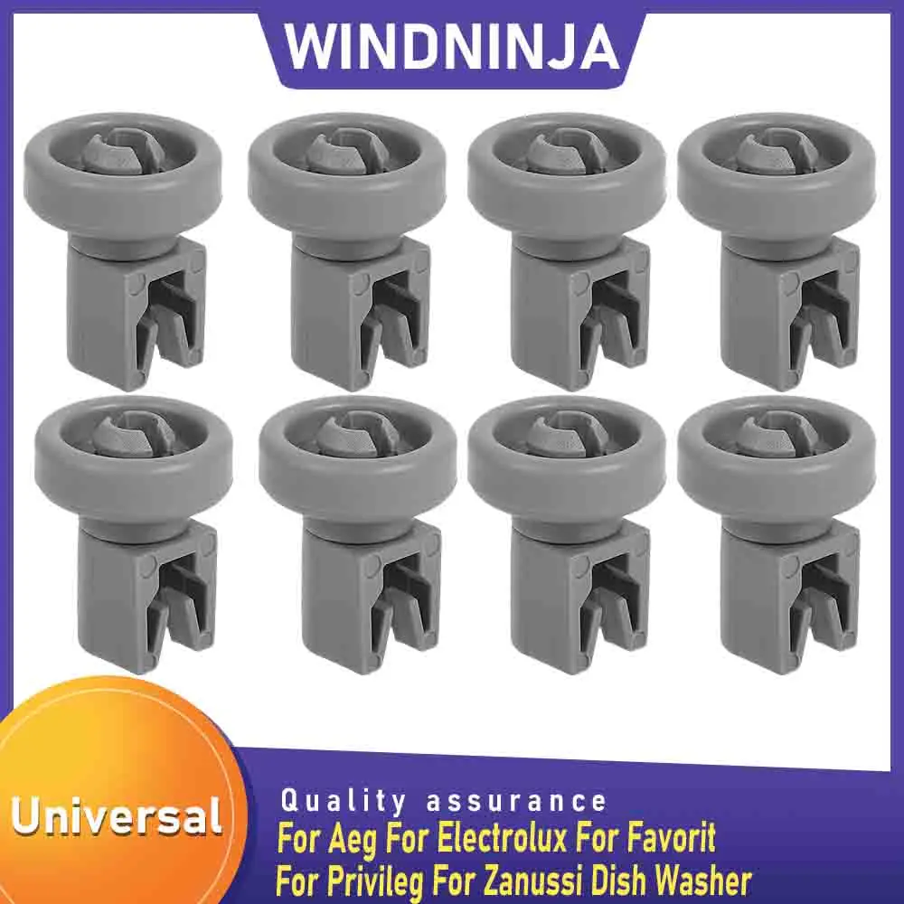 8PCS Kits Dishwasher Top Basket Wheel For Aeg For Electrolux For Favorit For Privileg For Zanussi Dish Washer Upper Wheel Kits