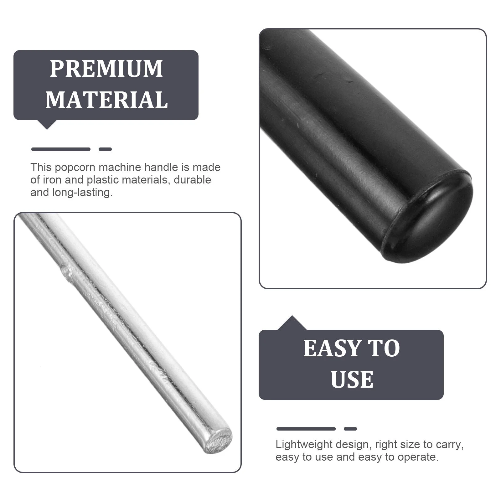 Commercial Popcorn Maker Machine Accessory Maker Handle Plastic Supply Replacement Knob Part