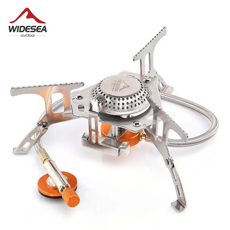 

WIDESEA Outdoor Portable Big Power Gas Stove Cookware Camping Tourist Windproof Stove Camping Picnic Burner Foldable Gas Stove