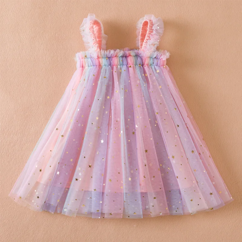 Girls Sequin Bow Party Dress 3