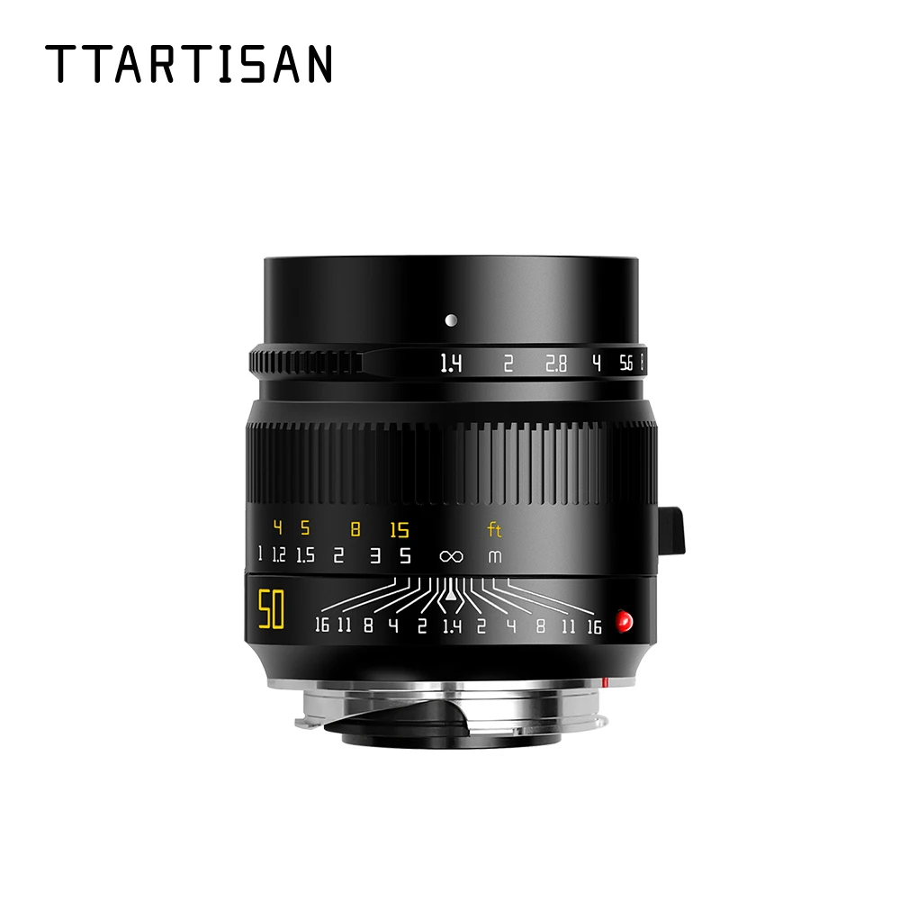 

TTArtisan 50mm F1.4 ASPH Full Frame Manual Focus Lenses for Leica M-Mount Cameras Like M240 M3 M6 M7 M8 M9 M9p M10 Leica Lens