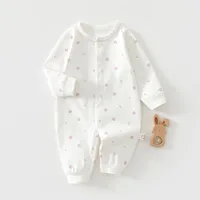 AYNIGIELL Baby Clothes Spring Autumn Pure Cotton Underwear Newborn Onesie Romper Long Sleeve Loungewear Outfit Bodysuit