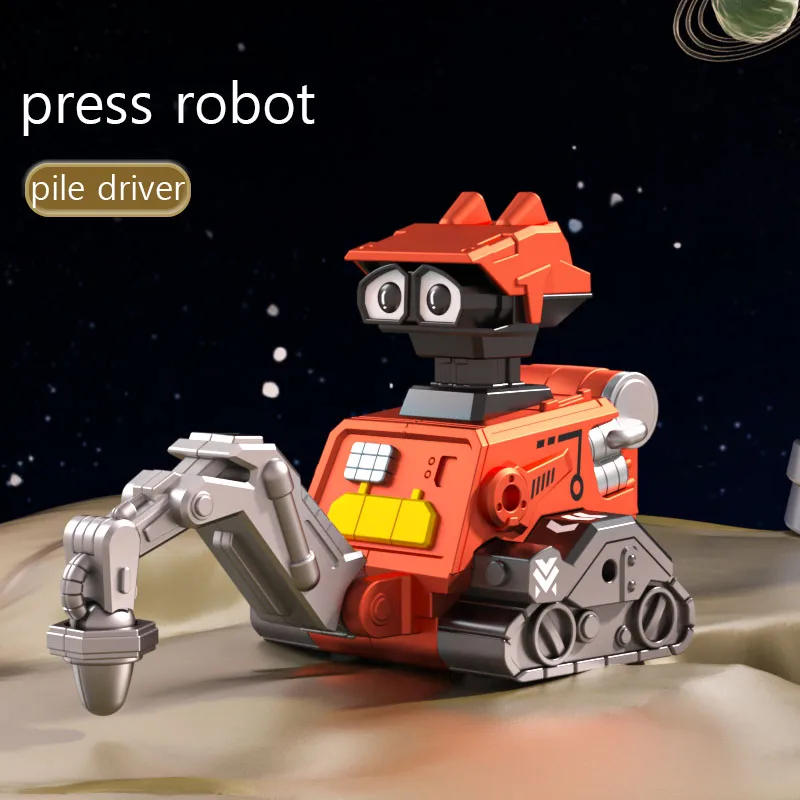 مركبة هندسية لاستكشاف القمر بالضغط للأطفال ، قوة ع...