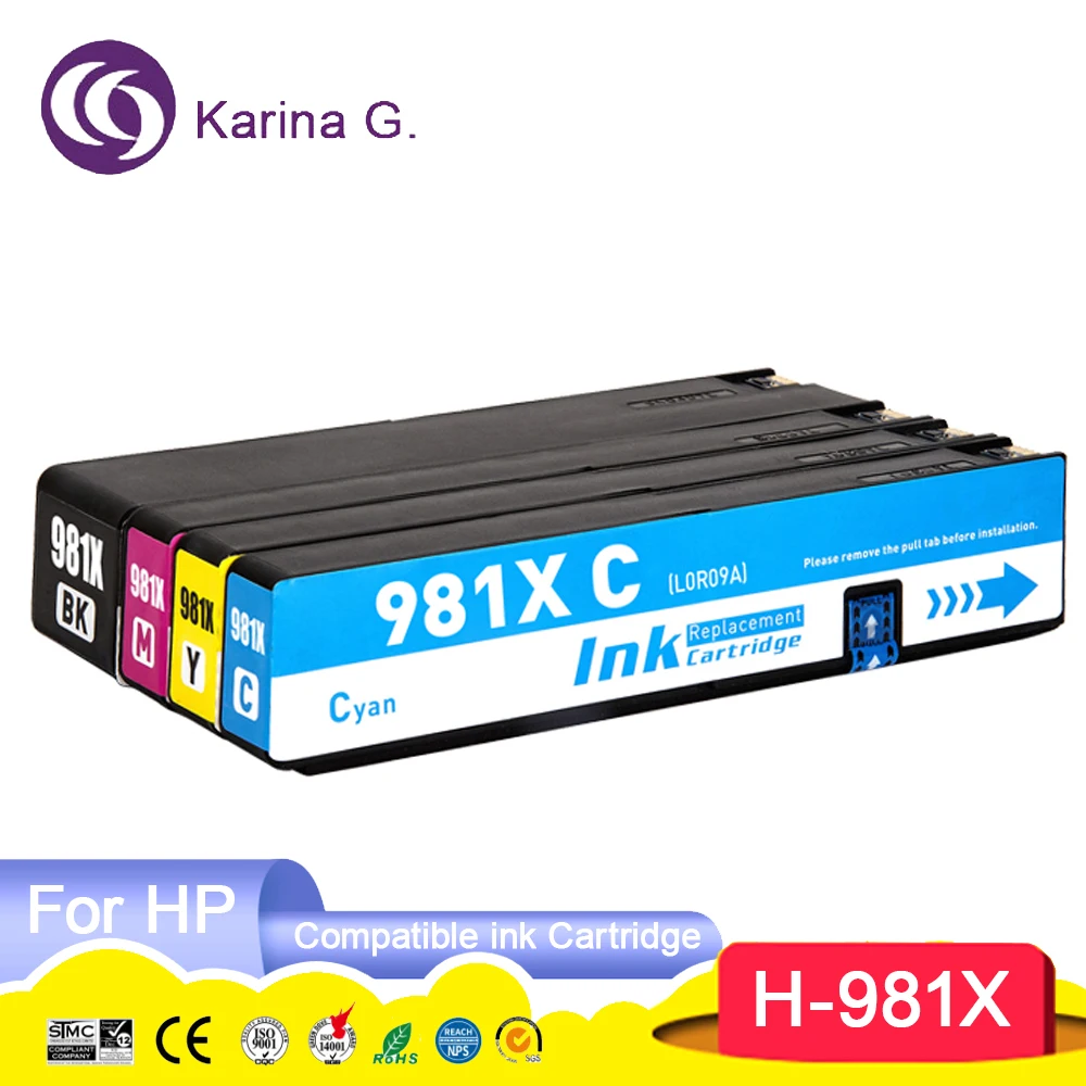 981A 981X 981X Premium Color Compatible Ink Jet Cartridge For PageWide Enterpri