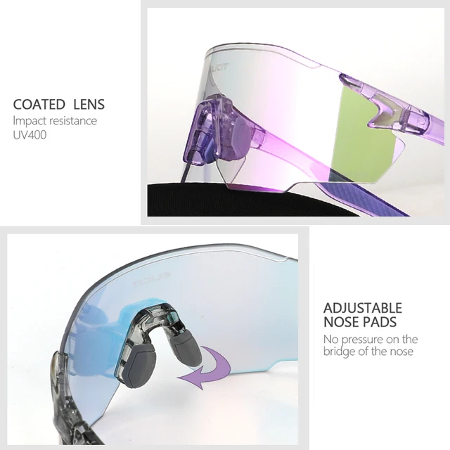 ELICIT New Photochromic Women Men Cycling Glasses MTB Road Bike Riding Sunglasses UV400 Outdoor Sports Goggles Bicycle Eyewear 5