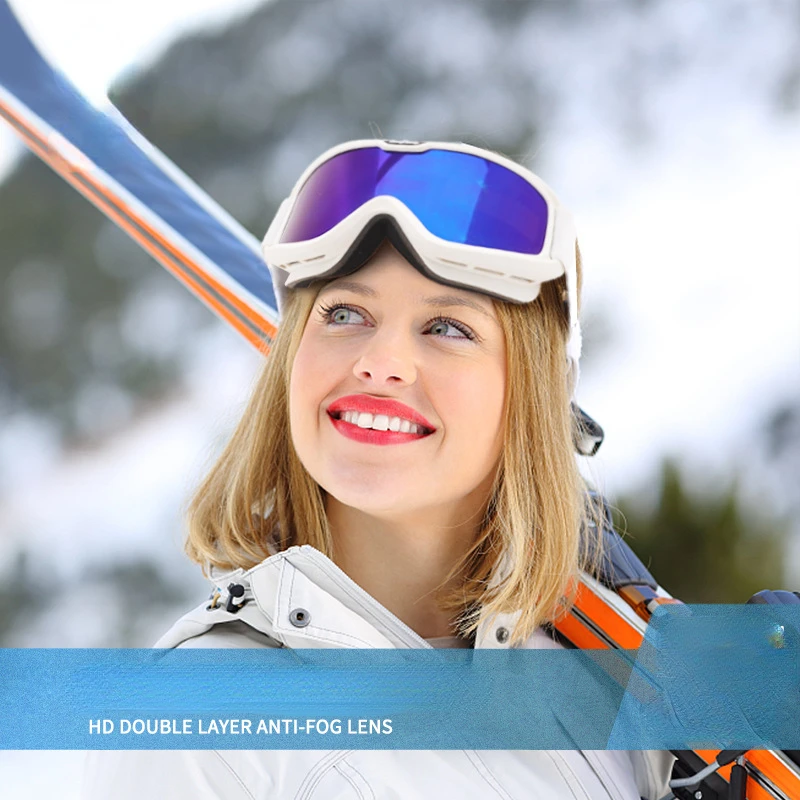 

Ski Goggles, Double Layer Anti Fog, Outdoor Mountain Climbing Goggles, Snow And Wind Resistant Ski Goggles For Women/Men
