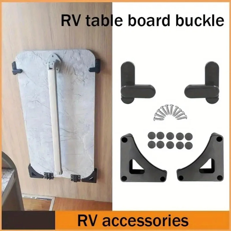RV Supplies Complete Table Board Buckle Trailer Folding Outdoor Table Cabinet Board Rotary Lock Motorhome Indoor Organizer outdoor folding table