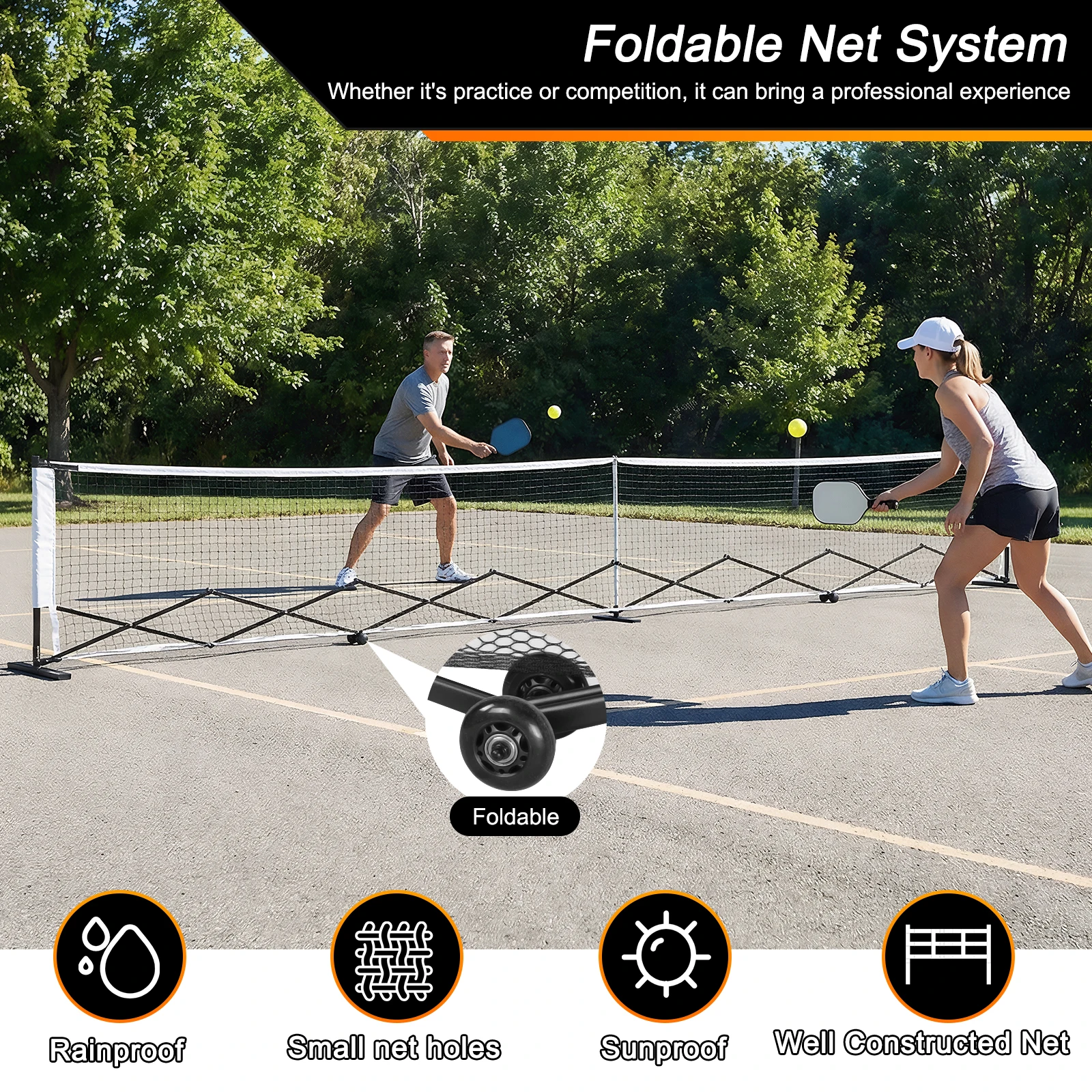 22FT Portable Pickleball Net Stand 4
