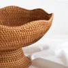 Rattan Fruit Baskets,Wicker Storage Bowls,Natural Woven Serving Basket Bowls,Decorative Baskets for Kitchen Counter Organizing 5