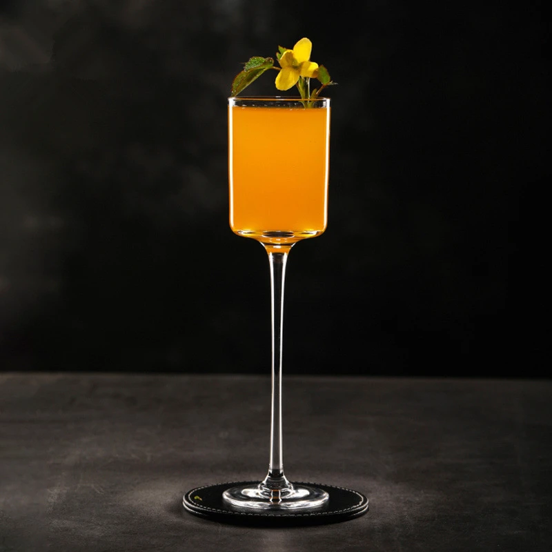 1/2/4 Pcs Cocktail Glass Series Goblet Straight Martini Glass, Personality Champagne Wine Juice Dessert Glasses