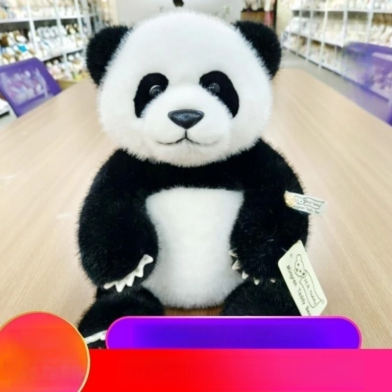 

High Grade Export Giant Panda Doll Imitation Sable Stuffed Toy Chengdu Base Flower Doll Hug Bear Female Children Toys Gift