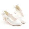 Formal Occasion Children's Black White Pink High Heels Luxury Leather Shoes Pageant Girls Wedding Bridesmaid Elegant Party Shoe 5