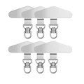 6Pcs Silver