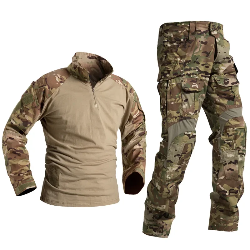 Tactical Uniforms Men Rip-stop Camo Clothing Sets,G3 Suit Airsoft Paintball Multicam Cargo Pant Hiking Shirt,tactical suit,combat uniform