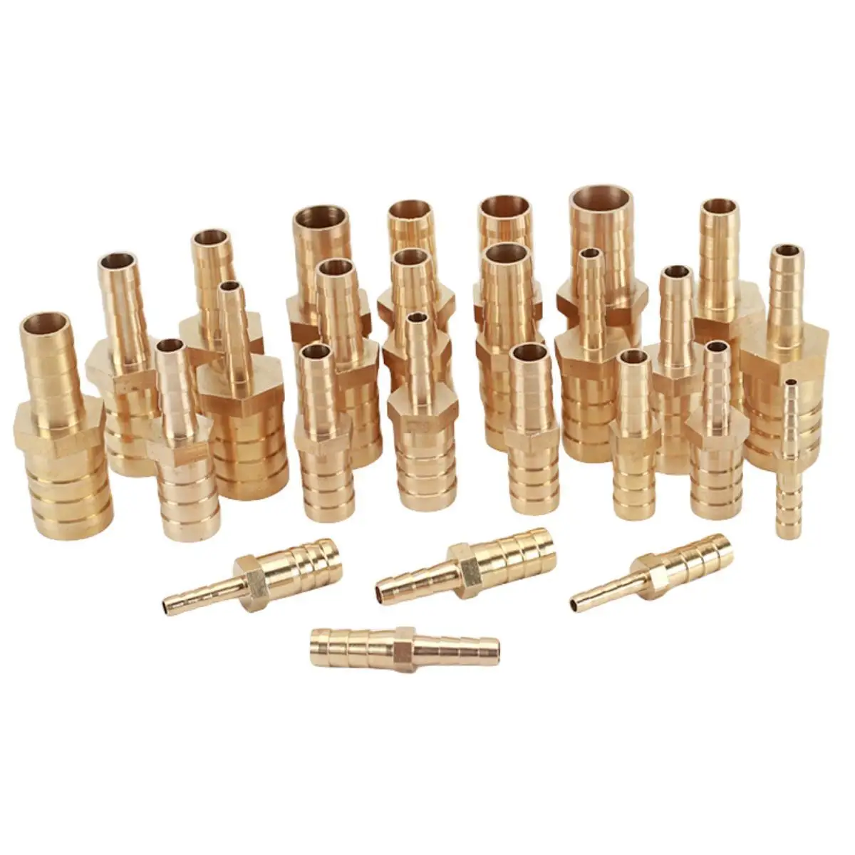 Brass Straight Hose Pipe Fitting Equal Barb 4mm 5mm 6mm 8mm 10mm 12mm 16mm 19mm 25mm Gas Copper Barbed Coupler Connector Adapter pipe fitting,water pipe fitting,hose pipe fitting
