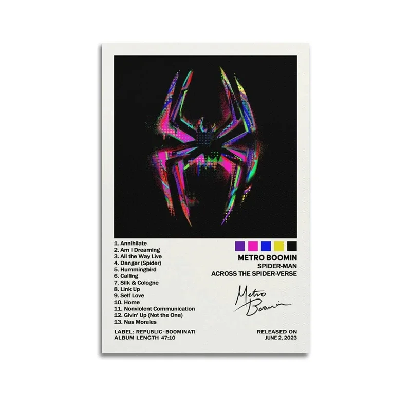 thumbnail image 1 of Póster de lienzo HD con impresión de arte de pared minimalista escandinavo, álbum de música pop rapero Metro Boomin, decoración para el hogar, dormitorio y sala de estar, 1 of 5