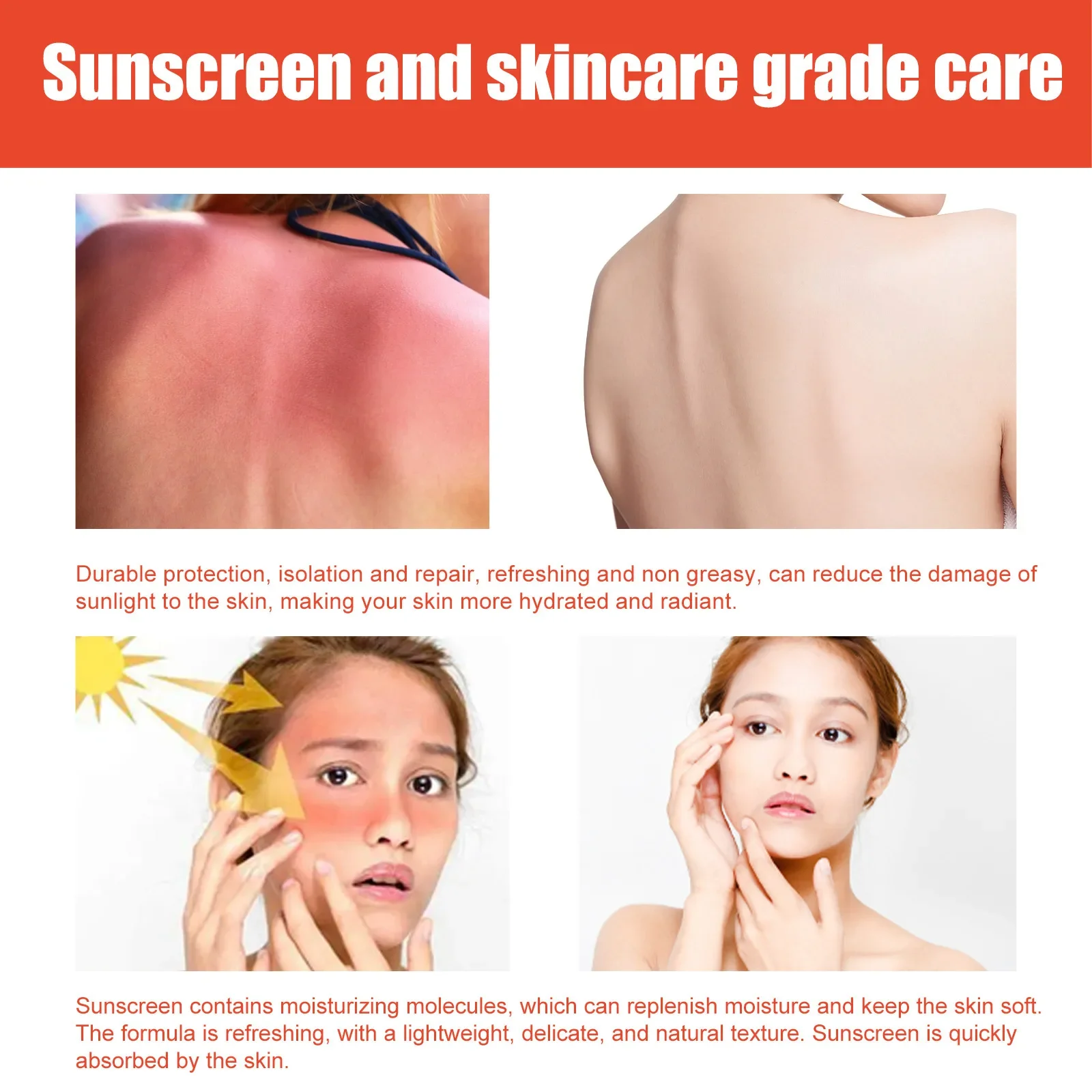 Фото Солнцезащитный крем для тела Spf90, защита от солнечных ожогов, освежающий, водонепроницаемый, отбеливающий №3