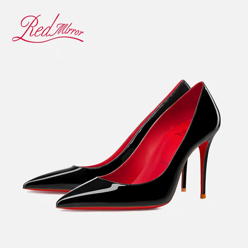 

European&american Style Red Bottom Shoes High Heels 12cm Pointed Toe Women Sexy Pumps Stilettos Black Nude Bright Matte Finish
