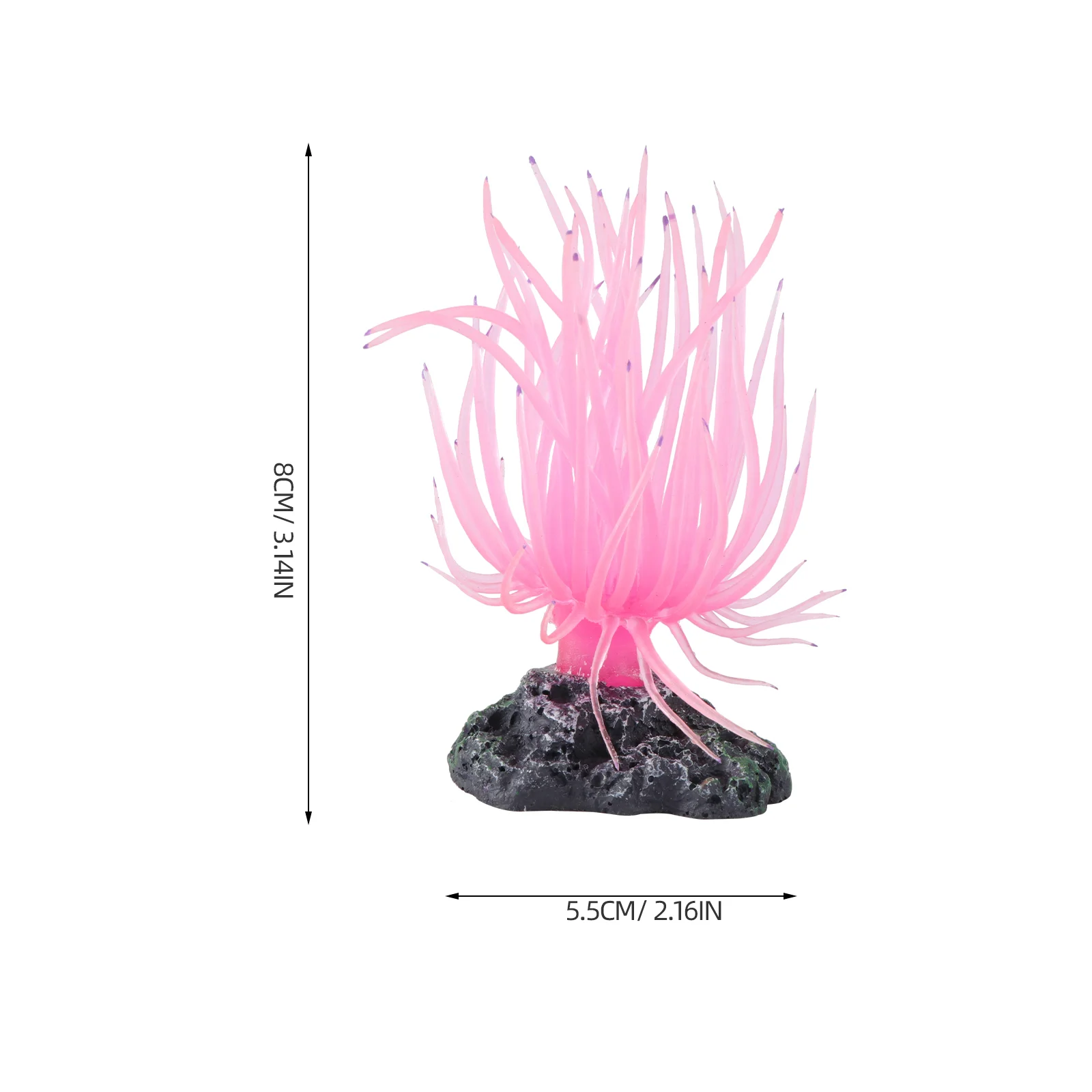 Flexible Artificial Coral Soft Decor Fish Tank Aquarium Water Landscape Accessories Pet Products Non Toxic Sea Anemone Base