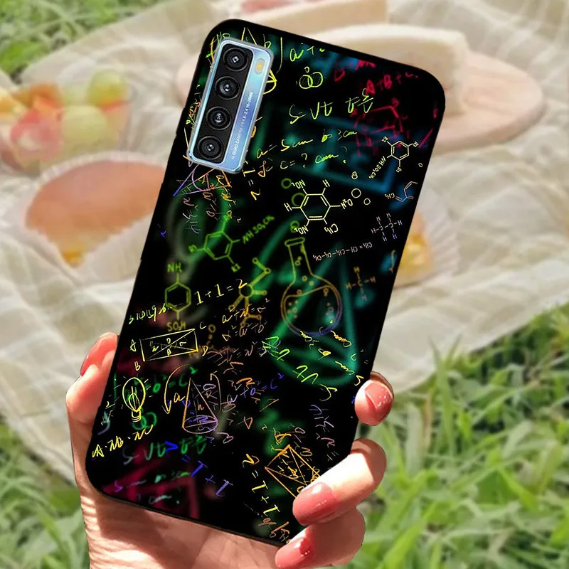Elegant Black Marble Silicone Soft Case - Protective Bumper Cover