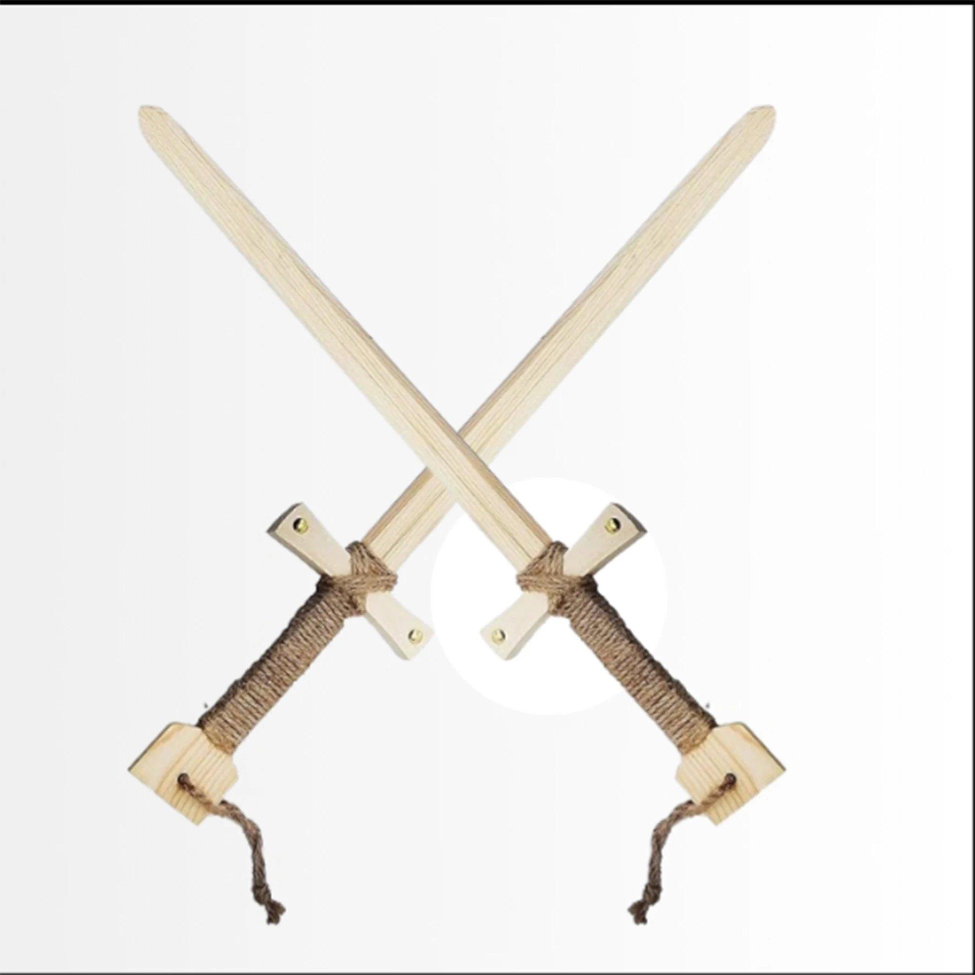 2pcs 40cm Wooden Sword Toy Durable Wholesale Boy Children Props Samurai Outdoor Sword Cosplay Katana Sword Unique Toys Gift 4