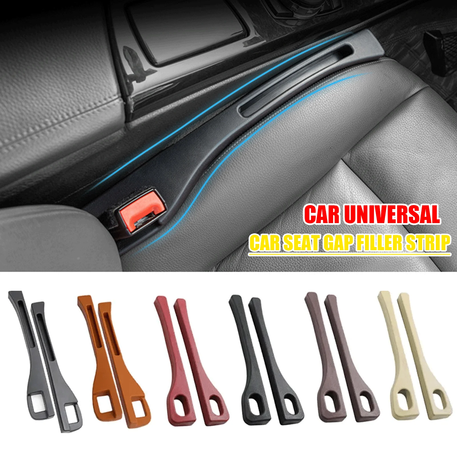 Car Seat Gap Filler Side Seam Plug Strip Styling Leak-proof Filling Interior Decoration Supplies Universal