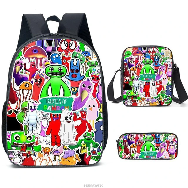 Jogo dos desenhos animados garten de banban escola mochila estudantes de  volta à escola meninos meninas mochila de viagem criança bookbag