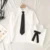 White Shirts Women Harajuku JK Tie Bow Long Sleeve Blouses Students Preppy Korean Fashion All Match Tops Spring Autumn New