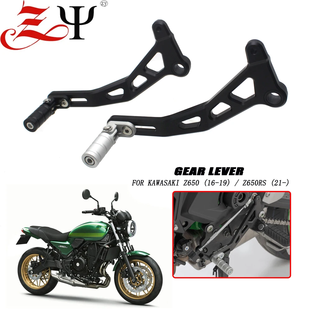 

Foldable Aluminum Folding Gear Shifter Shift Pedal Lever For KAWASAKI Z650 Z650RS NINJA650 Z 650 2017-2023 Gear lever NINJA 650