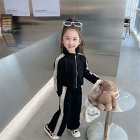 55722-a7509c.jpg Girls Clothing Striped Tracksuit Set Casual Zip-Up 2PCS Outfit