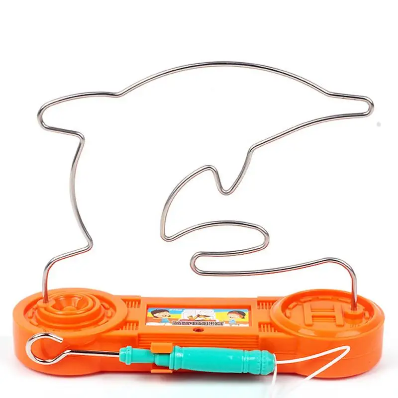 

Don't Buzz The Wire Game Electric Circuit Science Kit DIY Educational Toy Reliable Classic Tabletop Puzzle Game Teens Adults