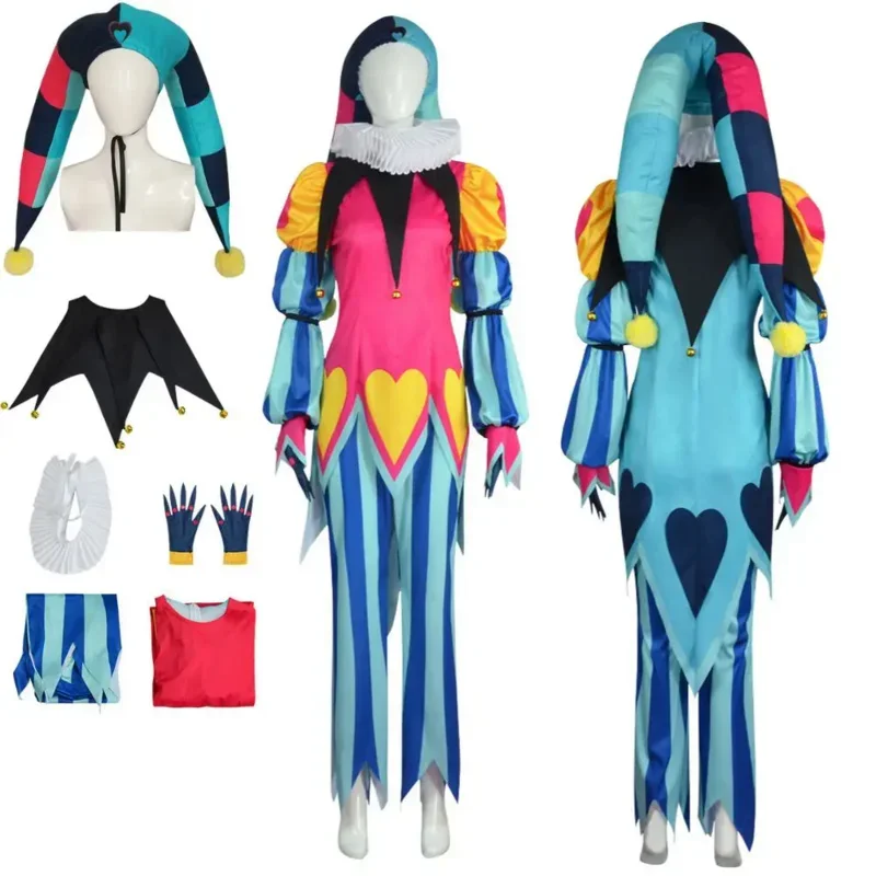

Fizzarolli Cosplay Anime Fantasy Costume Disguise for Adult Women Clothes Hat Set Role Play Outfits Halloween Carnival Suit