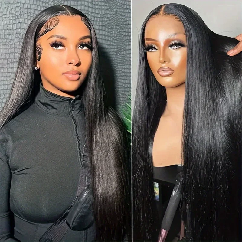 

7x5 прямые 13x 6 парики на сетке спереди бразильские для женщин бесклеевые парики 4x4 HD прозрачные человеческие волосы готовые к ношению парики на сетке спереди