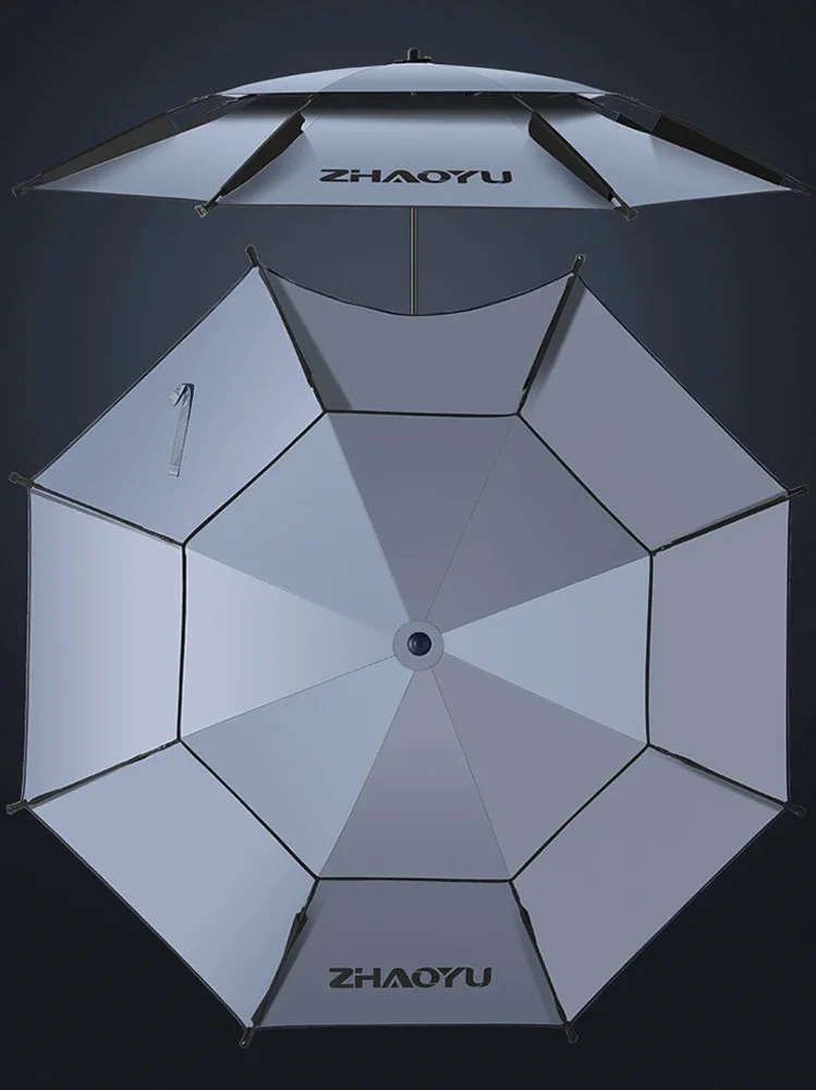 Large Parasol Fishing Umbrella Double Layer Folding Beach Umbrella Outdoor Fishing Parasol Windproof beach umbrella