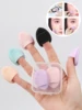 5 件套 Mini Finger Puff Foundation Small Air Cushion Powder Sponge Face Concealer Bb Cream Cosmetic Applicator Makeup Tools 1