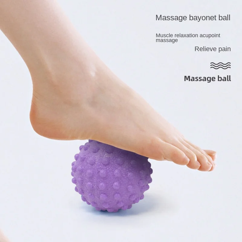 TPE Massage Yoga Ball, Medical Exercise, Peanut Fascia Roller, Back Foot, Relax Muscles, Shoulder, Neck, Solid, Gym