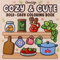 Halloween Spectre Coloring Book COZY&CUTE Coloring Book for Adults and Teen Featuring Adorable Creepy Creatures Painting Gift 1