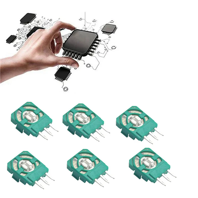 B18B 500PCS PS4/ ONE/ 시리즈 S 컨트롤러 용 3D 조이스틱 전위차계 센서 모듈 3D 썸 스틱 축 저항기