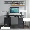 Laptop desk, home office study furniture with 3 drawers 3