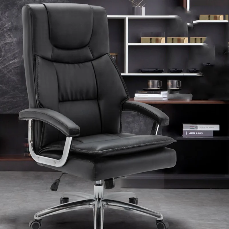 Boss Leather Massage Chair Full Body Office Comfort Luxury Office Chair With Footrest Comfort Cadeira Gamer Home Furniture