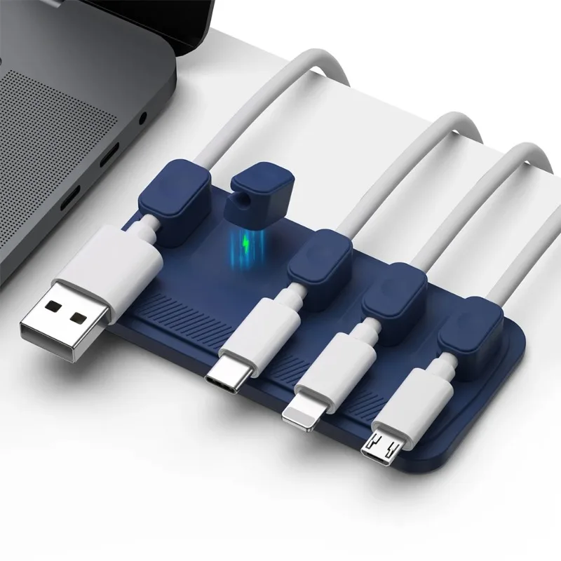 Magnetic Wire Organizer for USB C Micro Lightning
