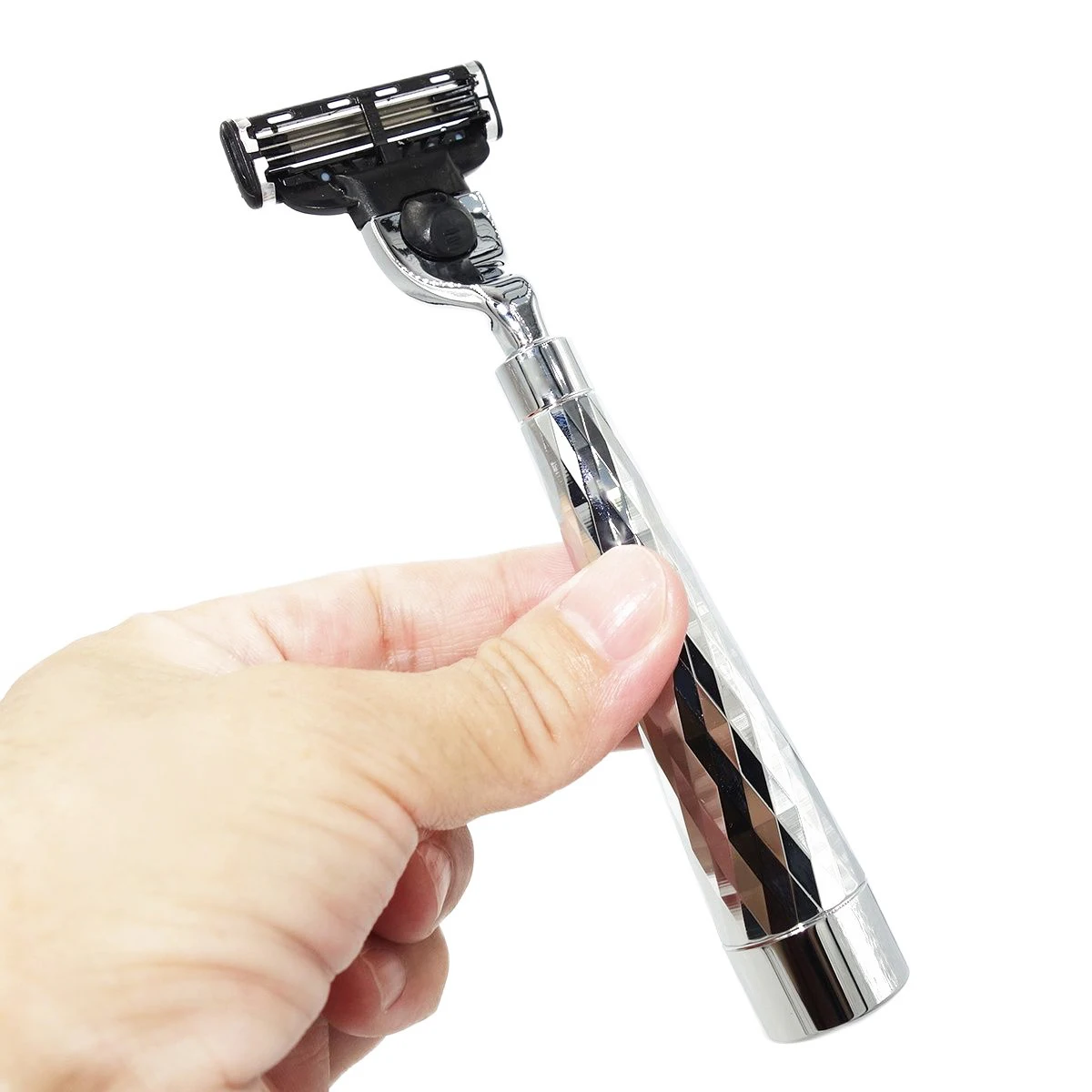 iRAZOR-New-Twinkle-Silver-Manual-3-Layer-Mach-3-Safety-Razor-Men-s ...