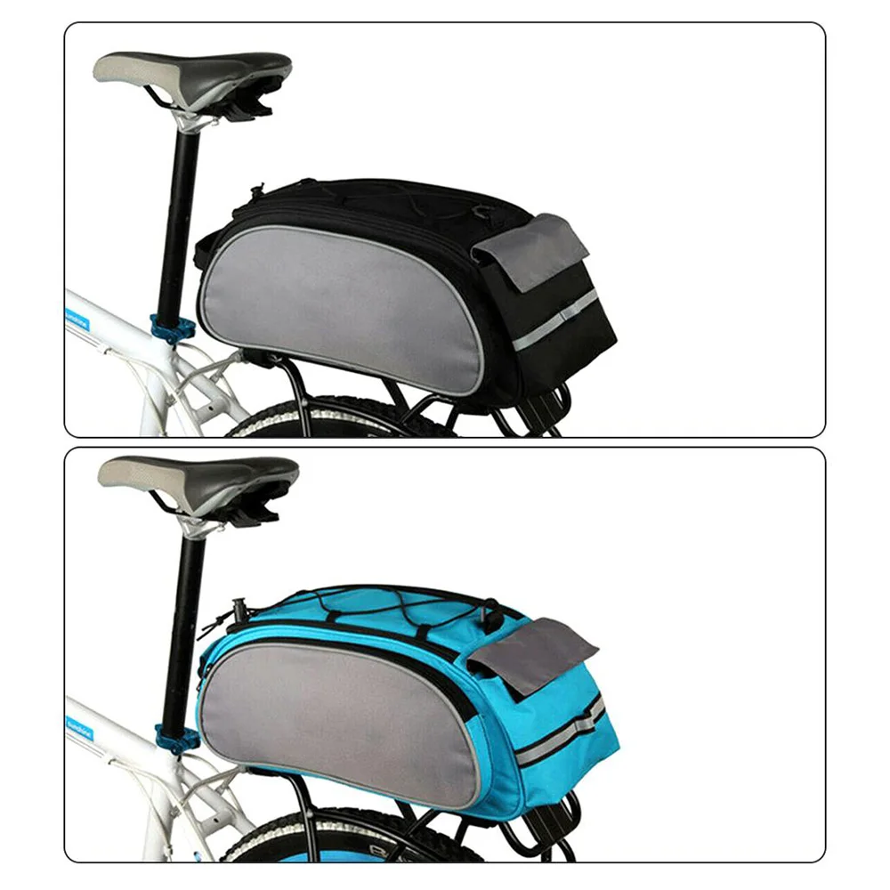 13L Bicycle Rear Seat Bag Handbag Shoulder Bag Waterproof Cycling Bike Rack Trunk Cargo Bag Mountain Road Bike Bag Pannier Bag