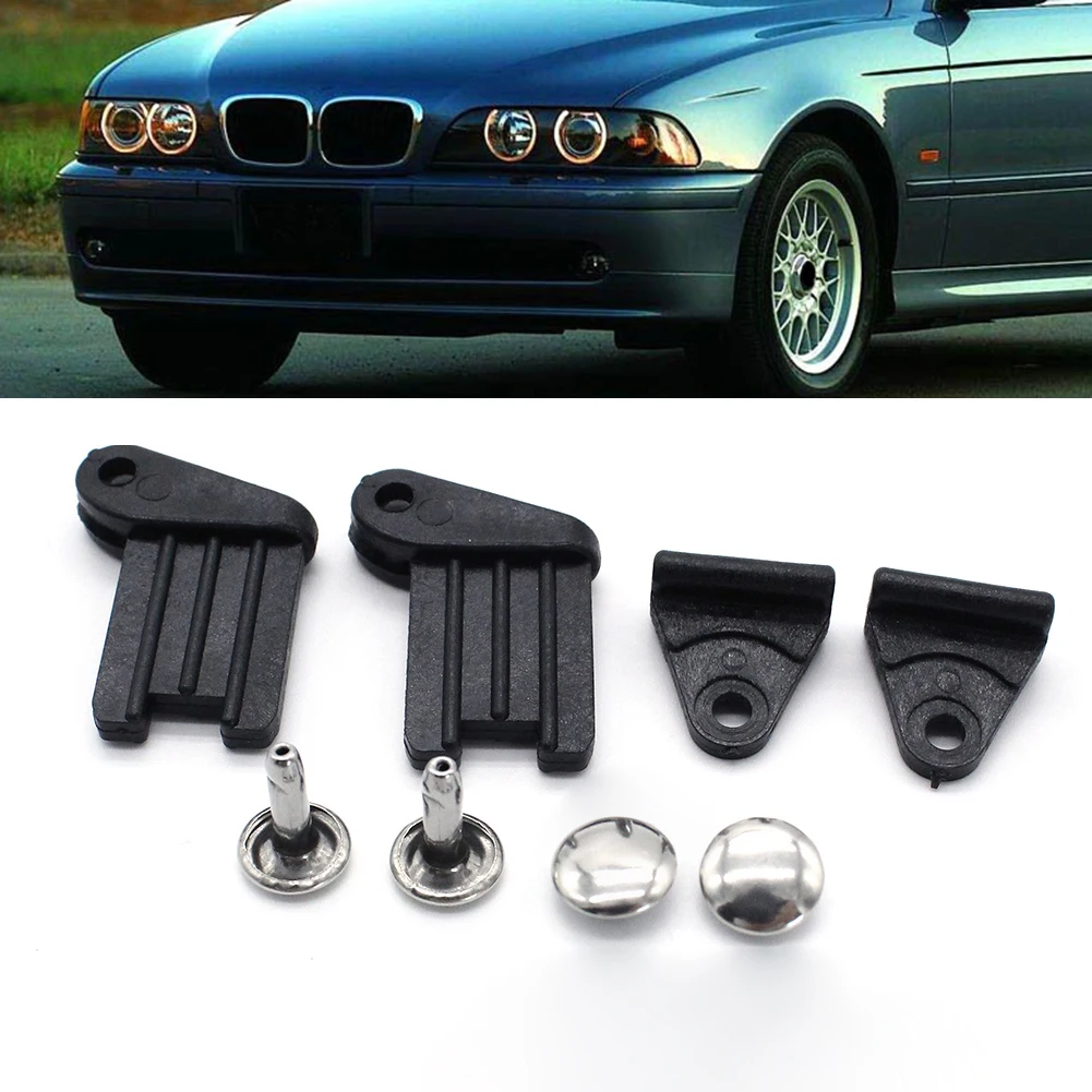 후면 유리 차양 선블라인드 수리 키트, 창문 커튼 선 쉐이드 블라인드 클립 브래킷 세트, BMW E39 E46 3 5 7 시리즈용 M5, 2 세트
