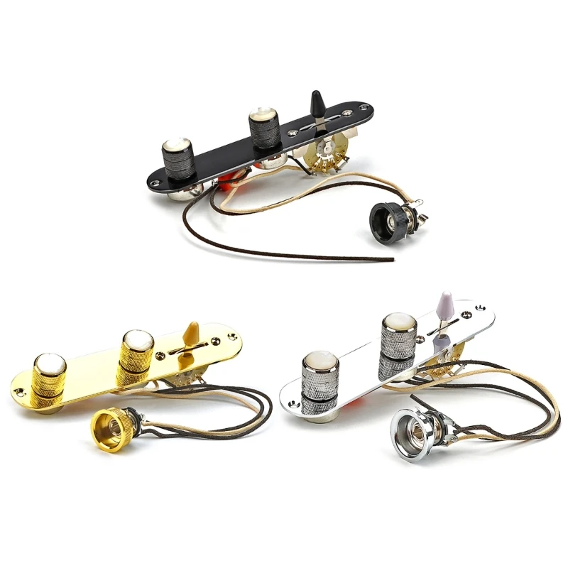 

Electric Guitar Prewired Control Plate with 3-Way Switches Prewired Loaded Guitar Control Plate Replacement