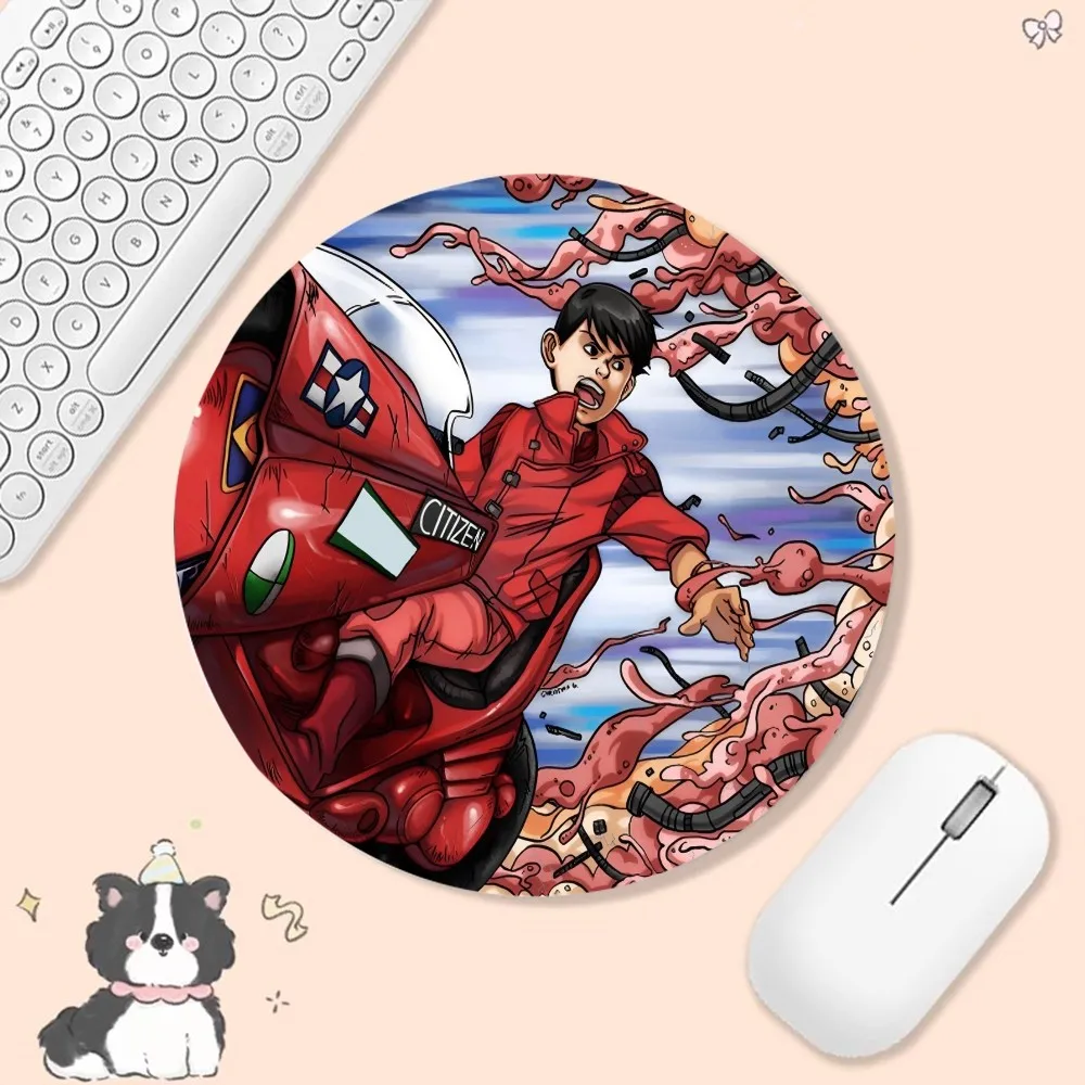 AKIRA VoltronAnimation Round Keyboard Mat Table Mat Students Cabinet Gamer Desktop Mousepad Cup Mats Deskpad Home Decor 6