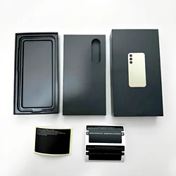 Premium Phone Packaging Box with Seal Sticker - Retail Accessory Replacement - Galaxy S23 Ultra (Black)