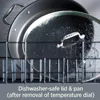 Electrics Stainless Steel and Nonstick Surface Skillet 7 Quart 1800 Watts Temp Control, Cookware, Pots and Pans 6