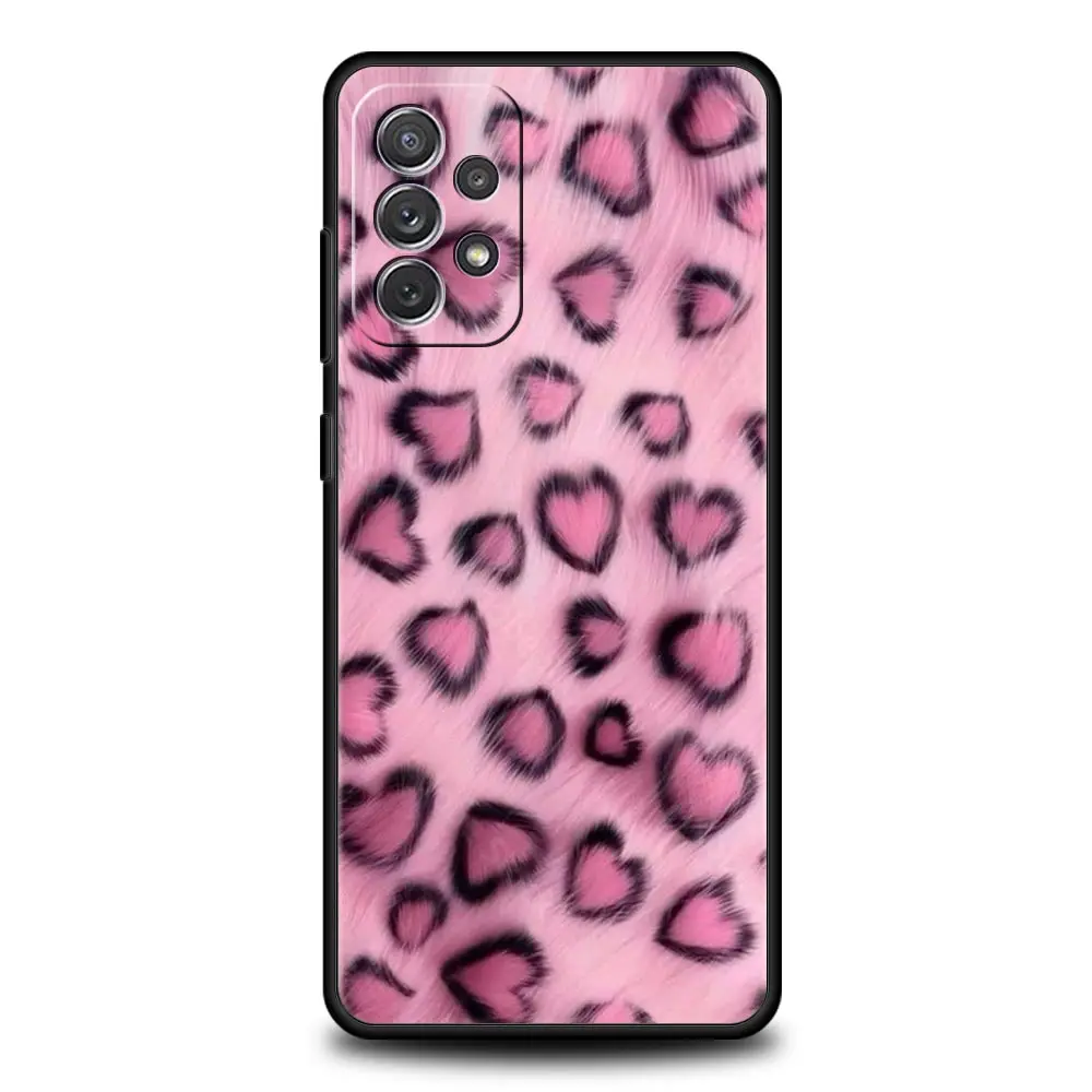 Pink Leopard Print Pattern Phone Case Cover